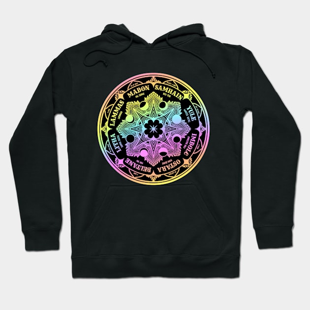 Wheel of the Year Hoodie by OccultOmaStore